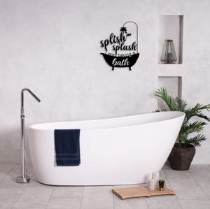 Splish splash I was taking a bath metal bathroom decor